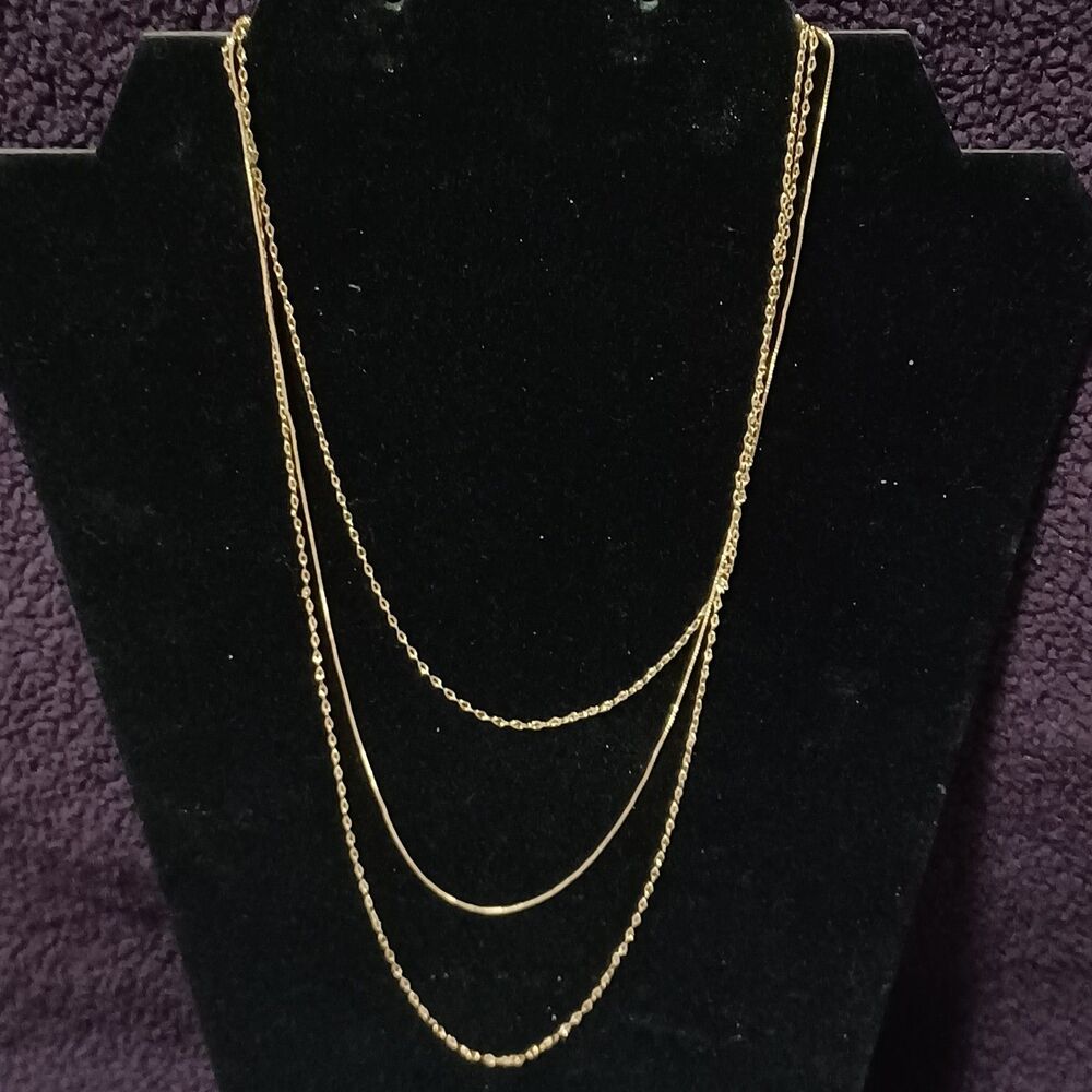 PARADISE BOUTIQUE Delicate Gold-Toned Layered Necklace, 20"